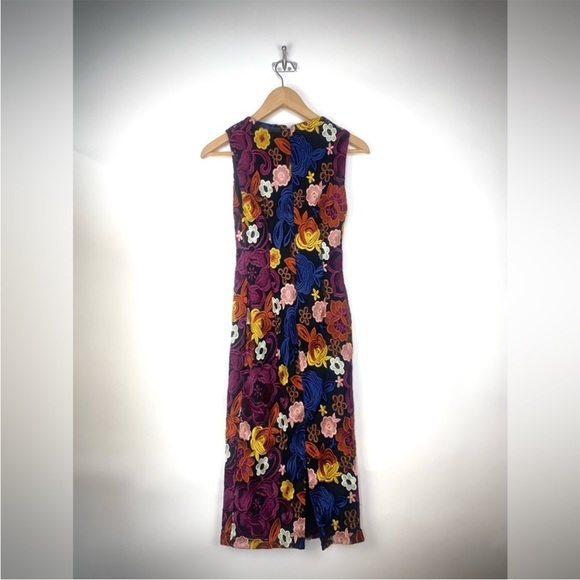 Alice + Olivia Nat Floral Embroidered Midi Dress - Picture 6 of 6